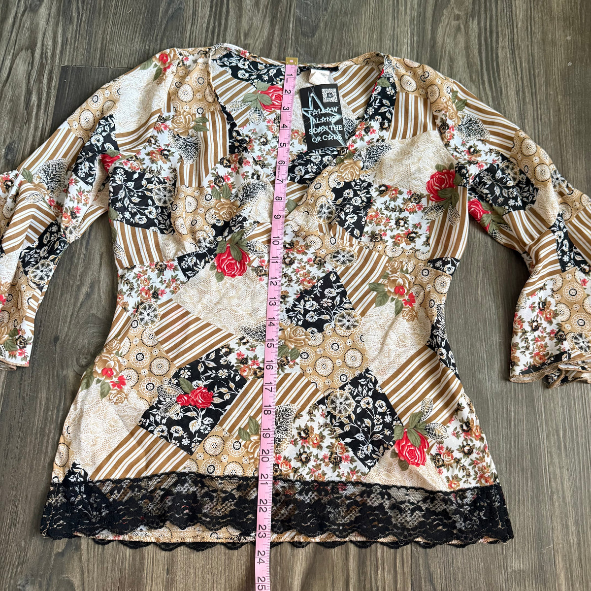 Misty’s boho flared sleeve top