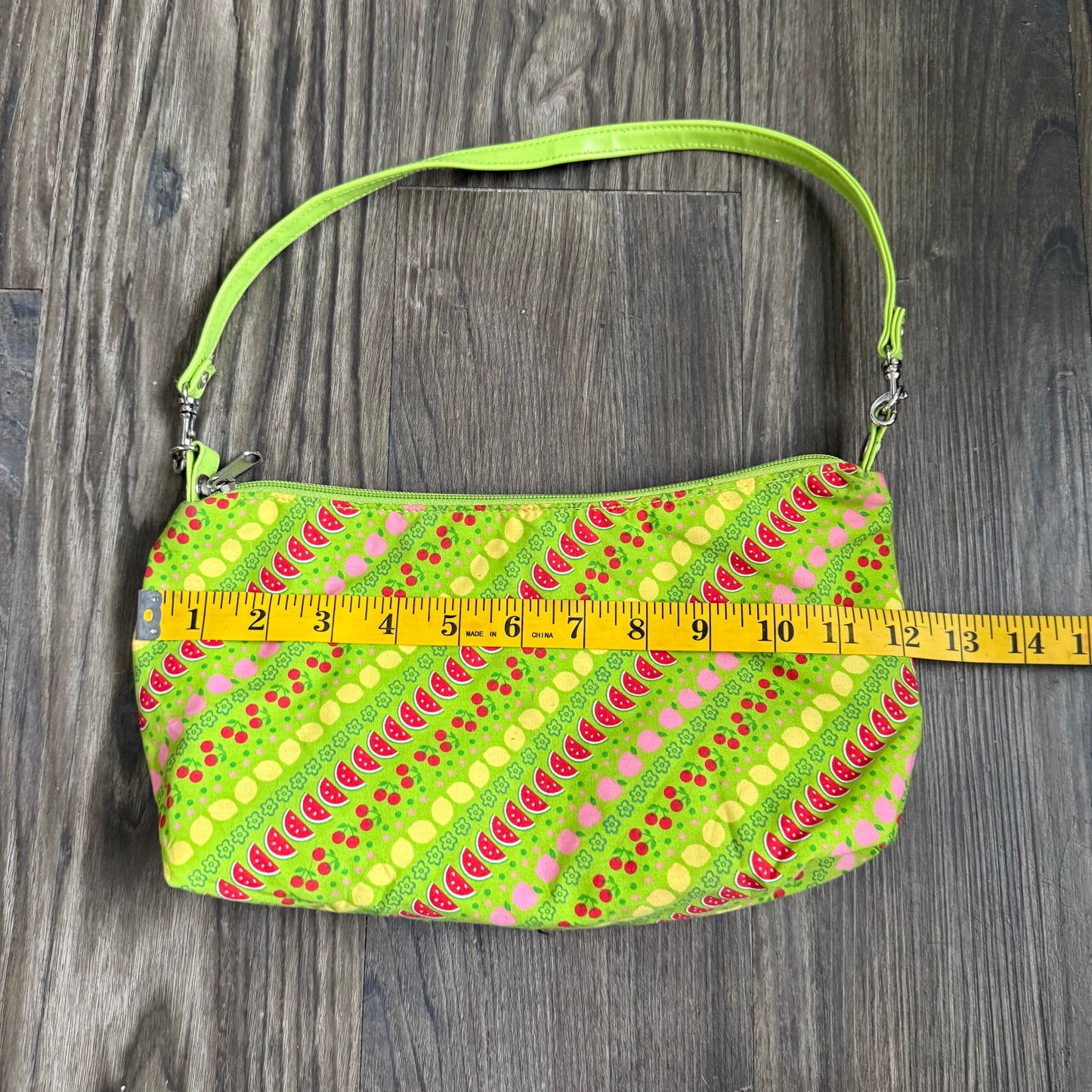 Sophie’s fruity green shoulder bag
