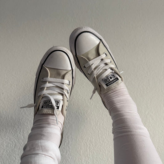 Converse mary jane slip ons
