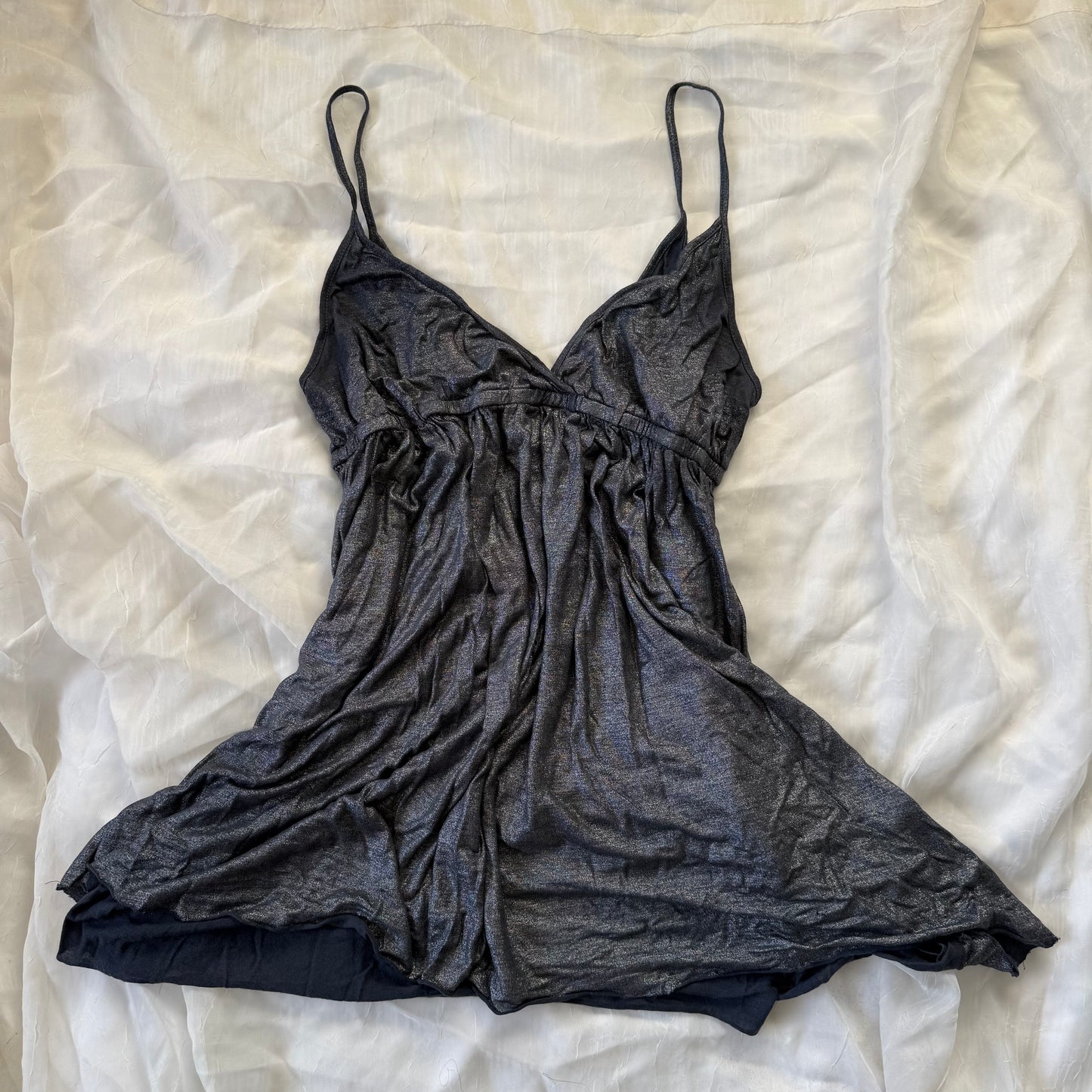 Velvet metallic cami top