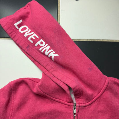 Pink zip up hoodie
