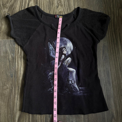 Spiral Fairy gothic top