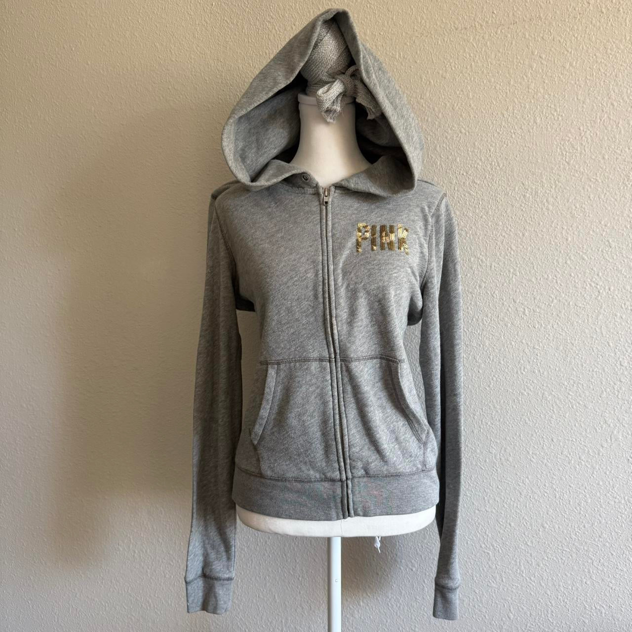 Love Pink sequin zip up