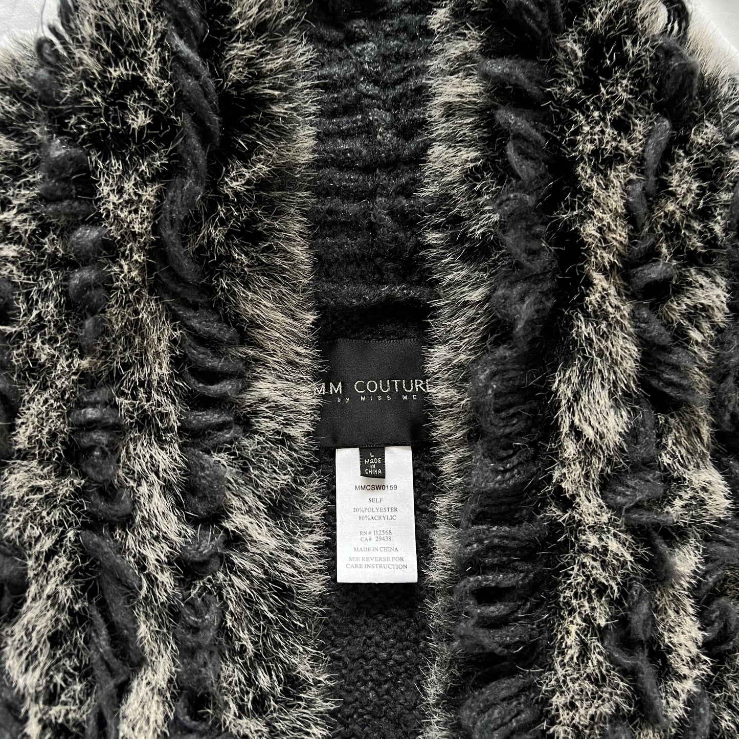 Fur grunge vest