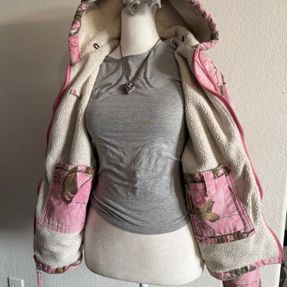 Pink camo workwear jacket
