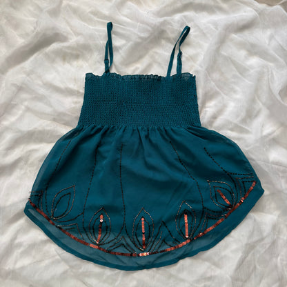 boho sequin tube top