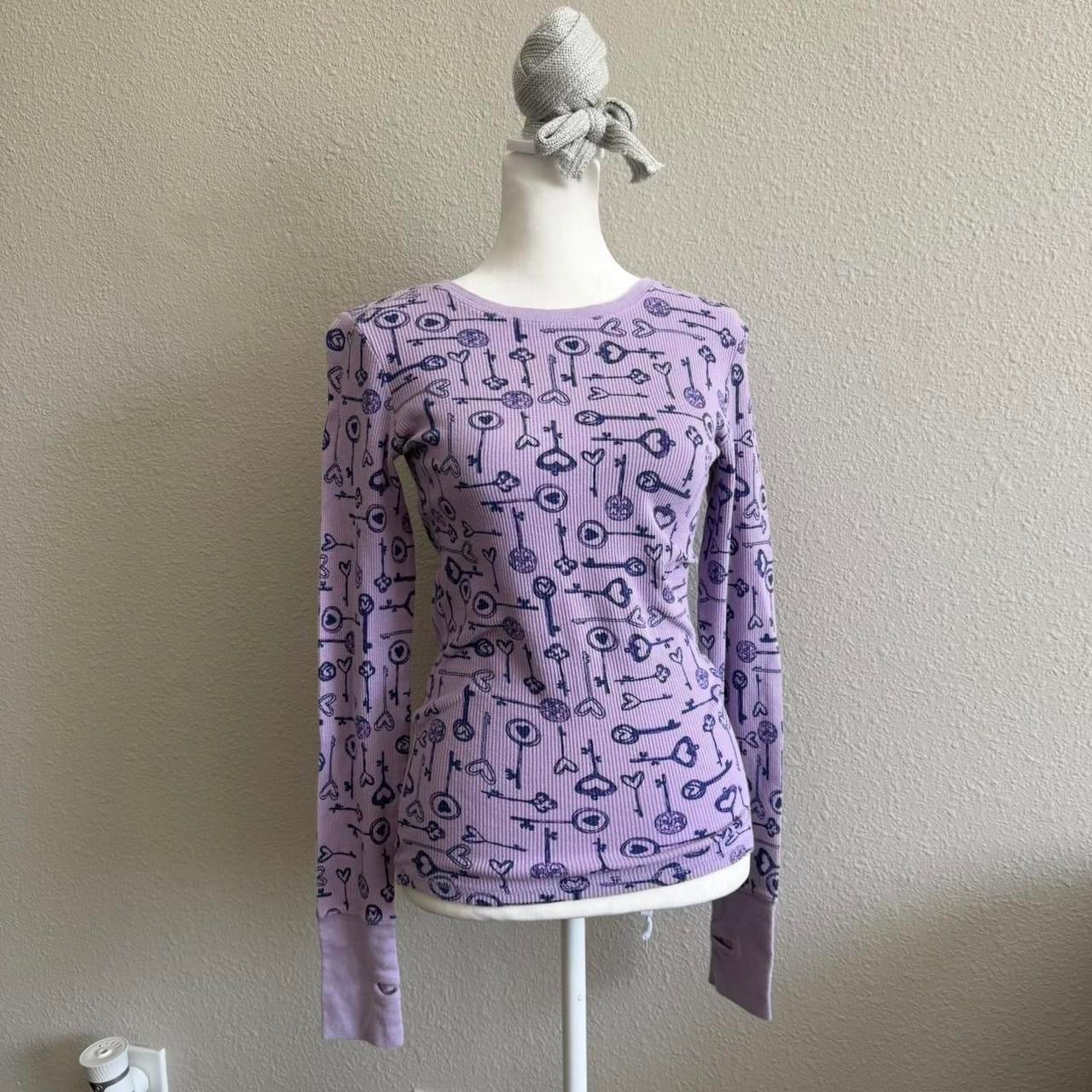 Lilac heart thermal longsleeve