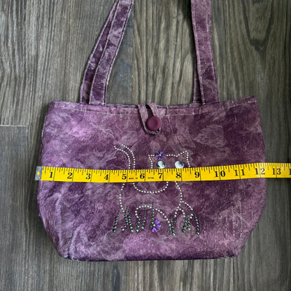 Whimsical cat shoulder bag