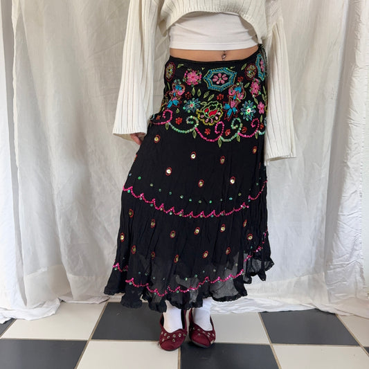 Insane fairy flower beaded maxi