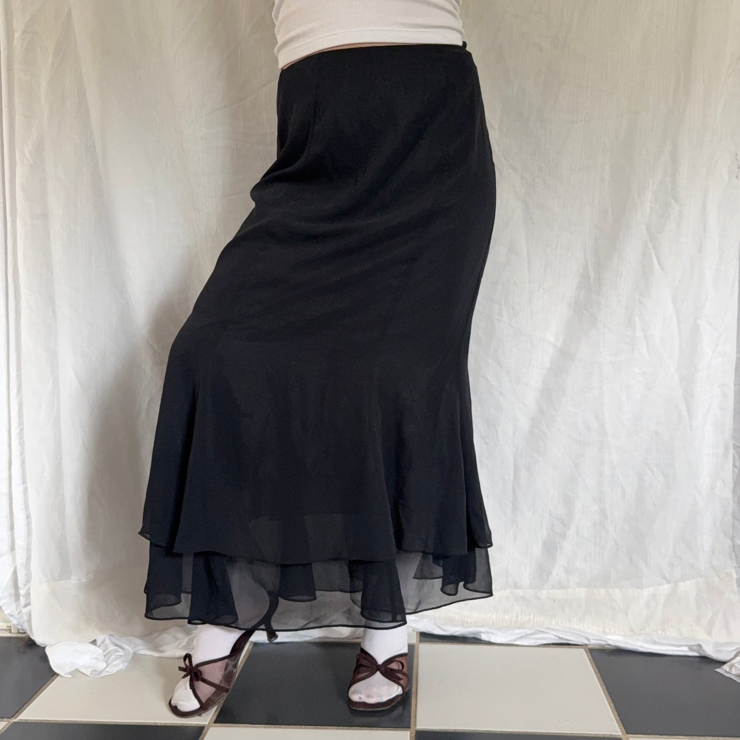 Evening black maxi