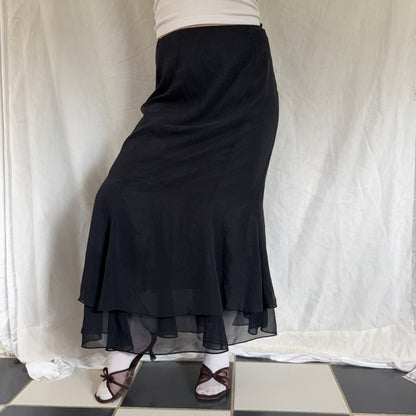 Evening black maxi