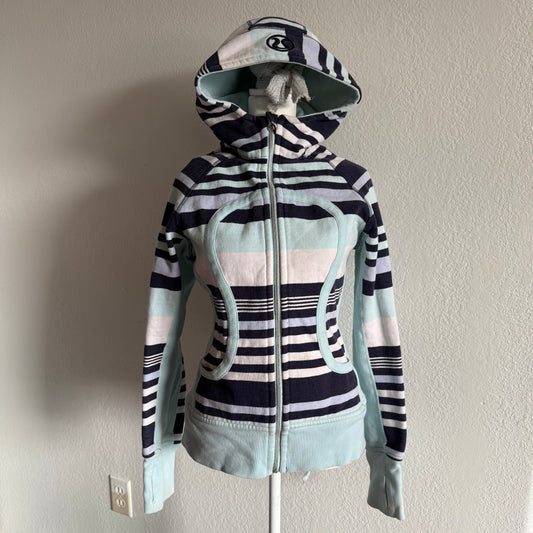 Lululemon scuba striped zip up