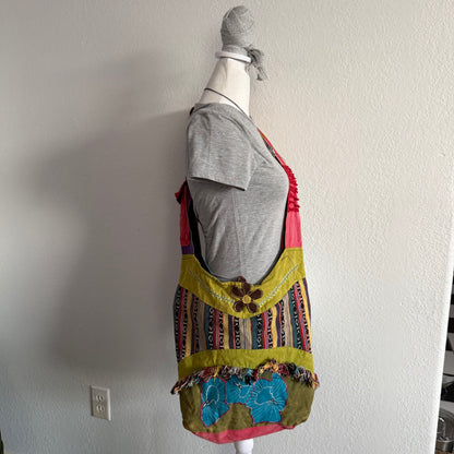 Boho patchwork crossbody bag