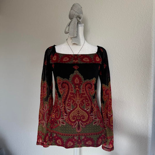 INC international boho longsleeve