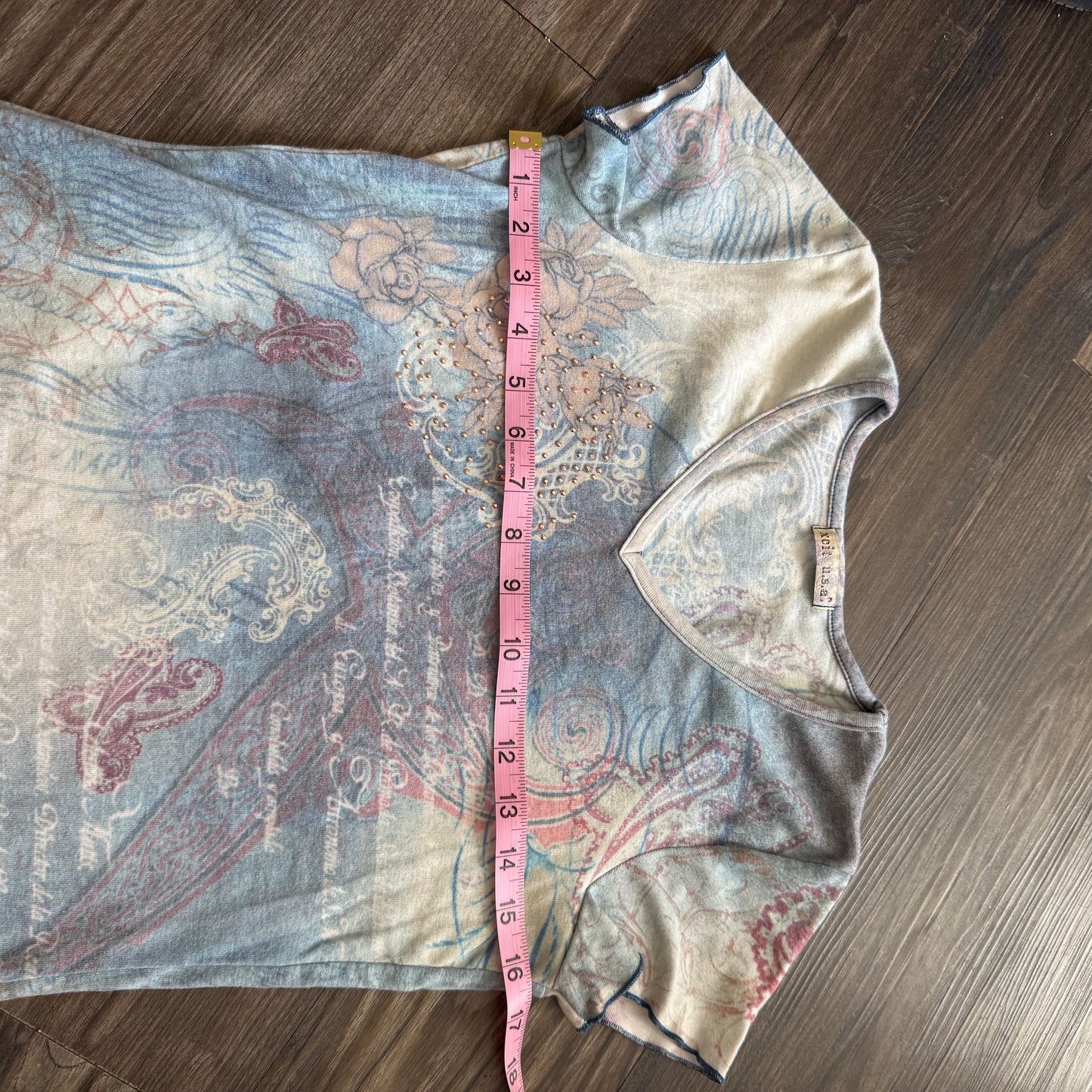 boho paisley print top