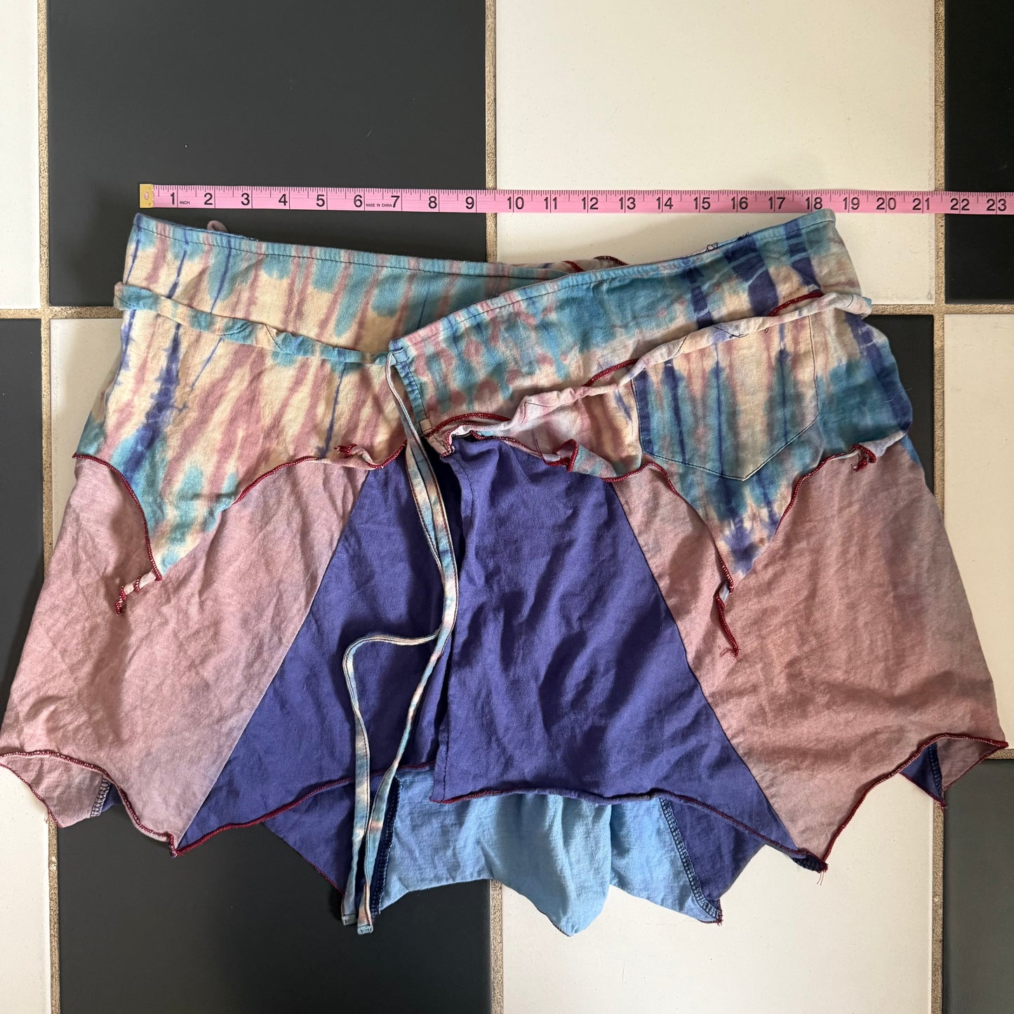 Fairy adjustable purple mini skirt