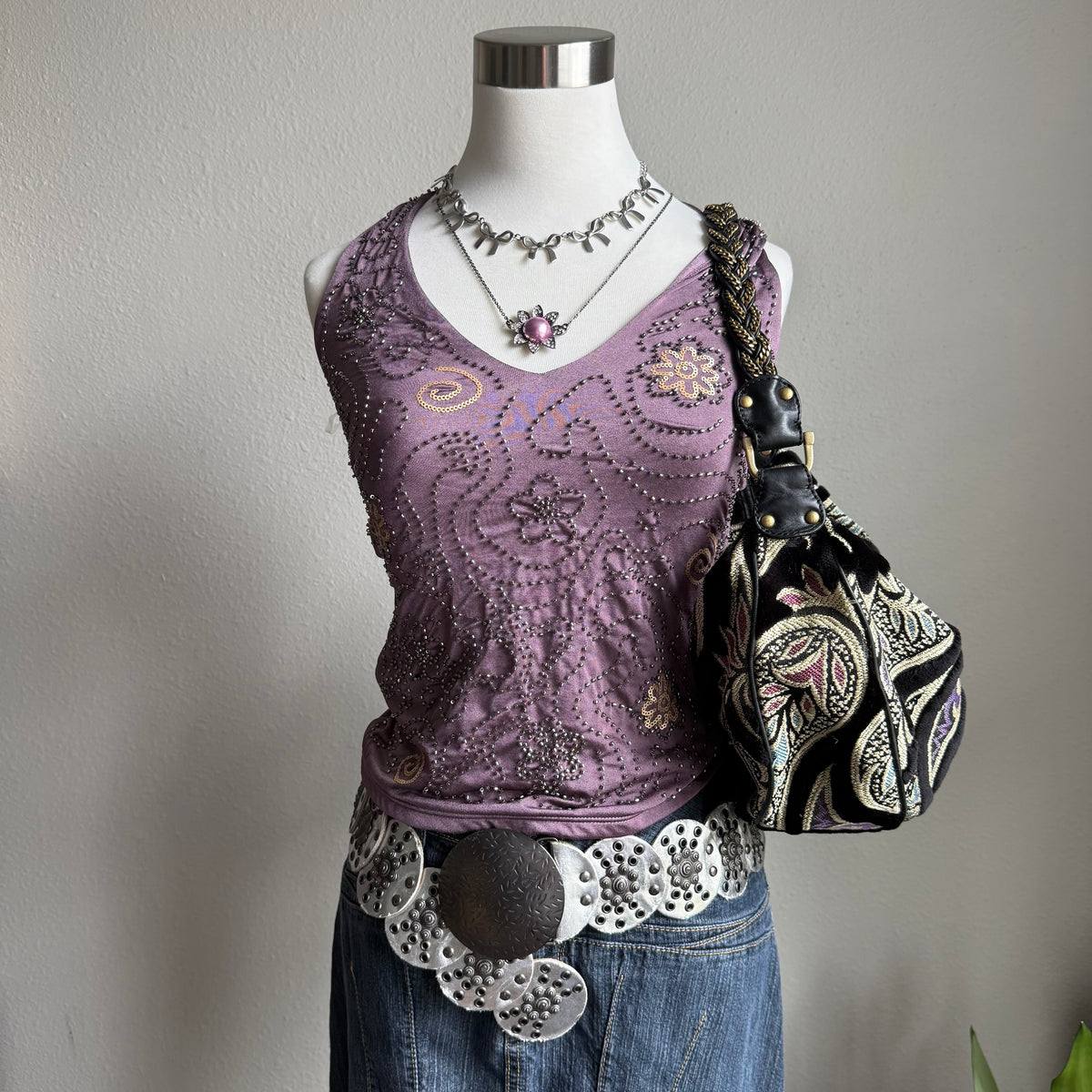 2000s boho circle belt