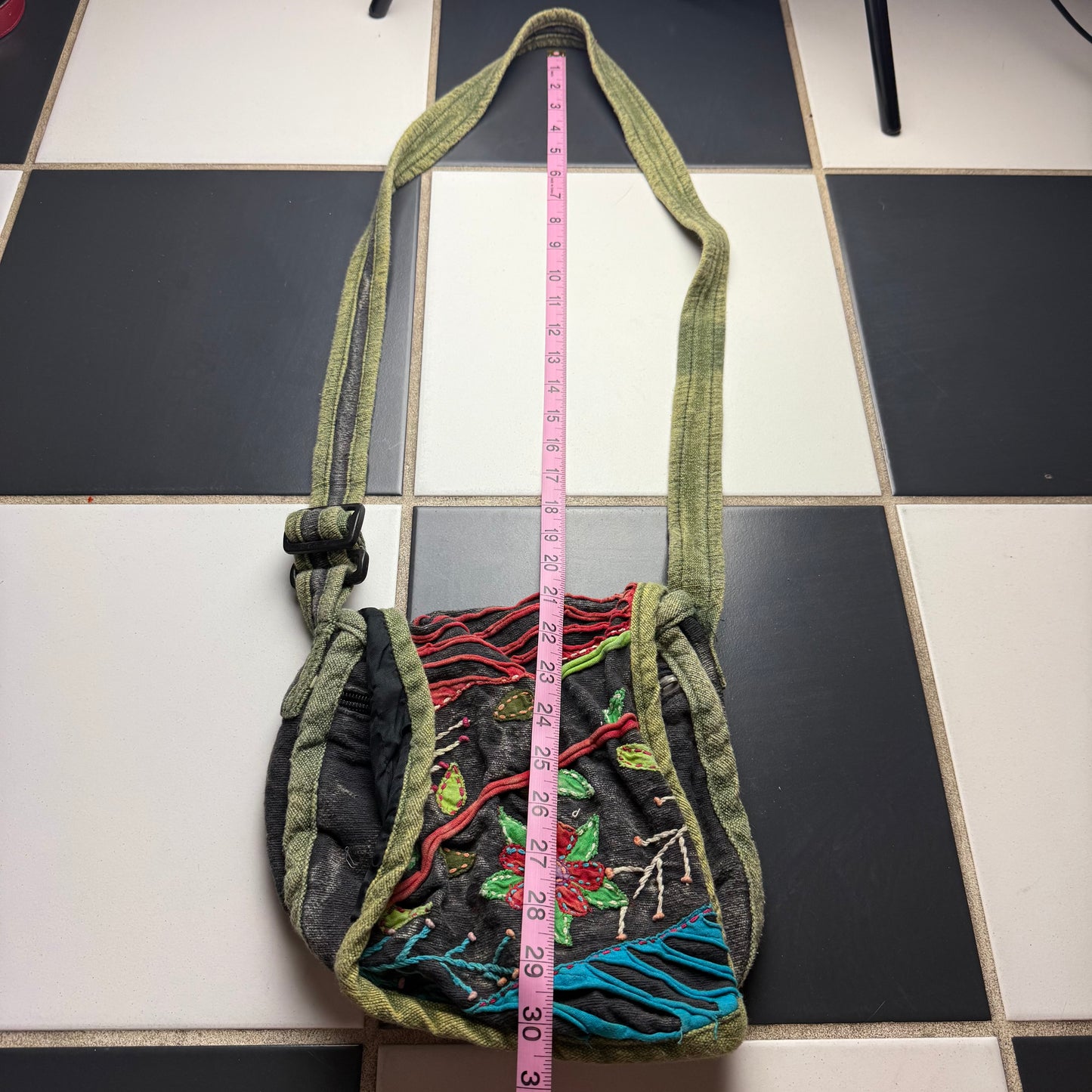 Flower whimsy crossbody bag
