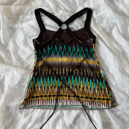 Brown fairy printed cami