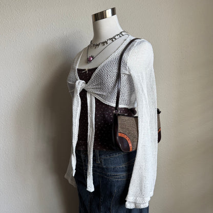 Express brown shoulder bag
