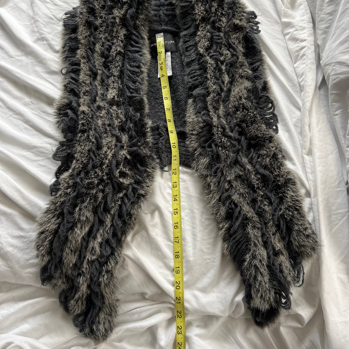 Fur grunge vest