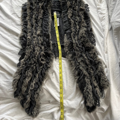 Fur grunge vest