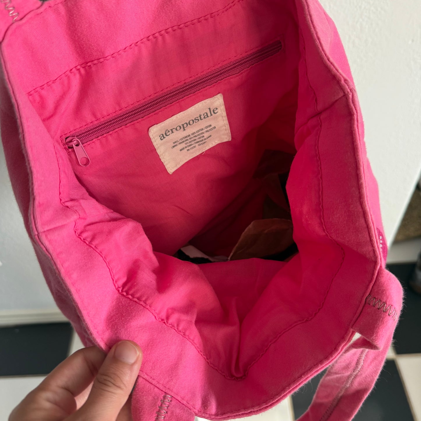 Aeropostale pink tote bag