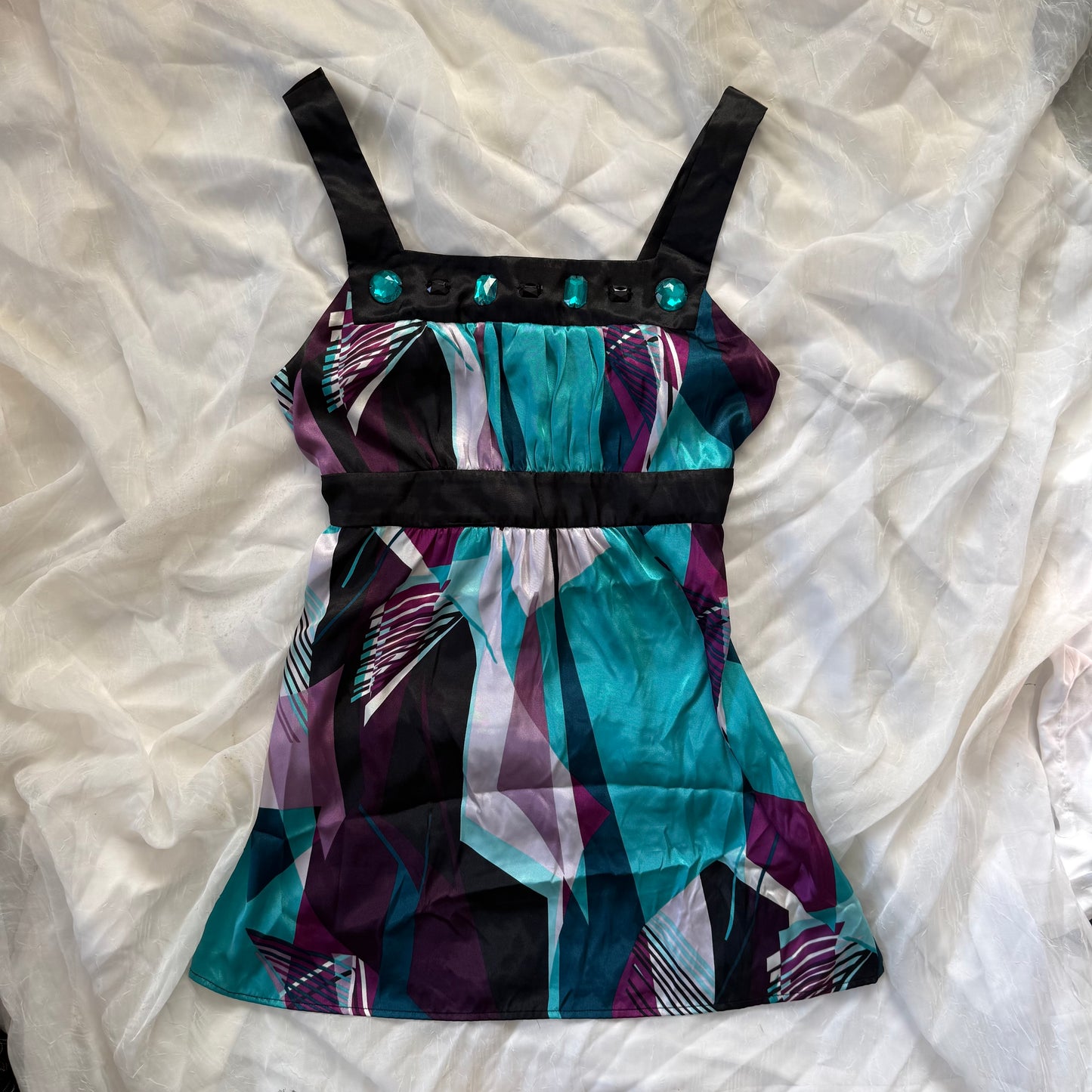 Abstract retro cami top