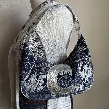 Justice “C” glitter purse