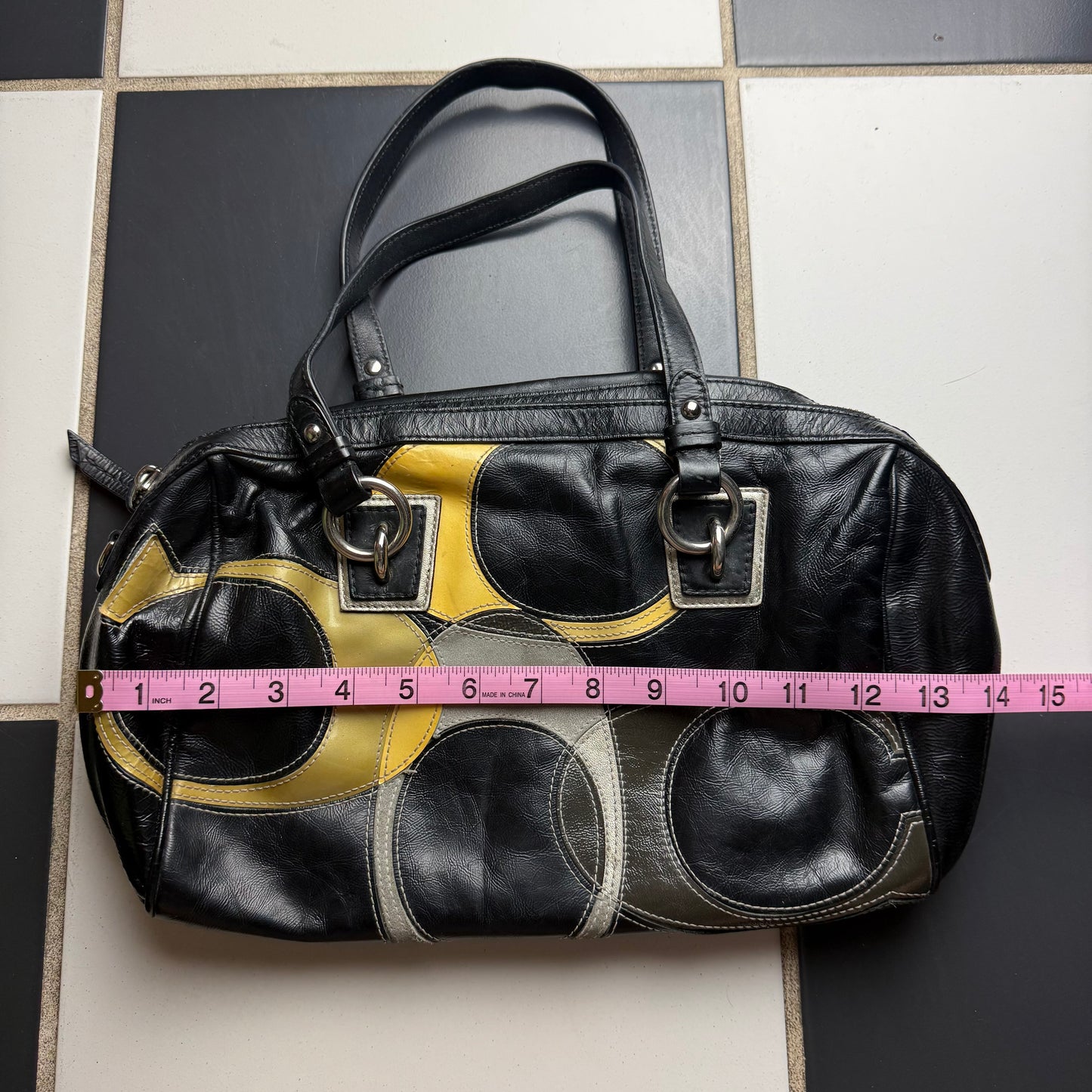 Coach monogram shoulder bag