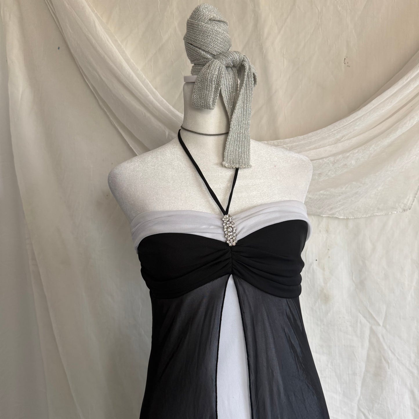 2000s Taboo prom halter dress
