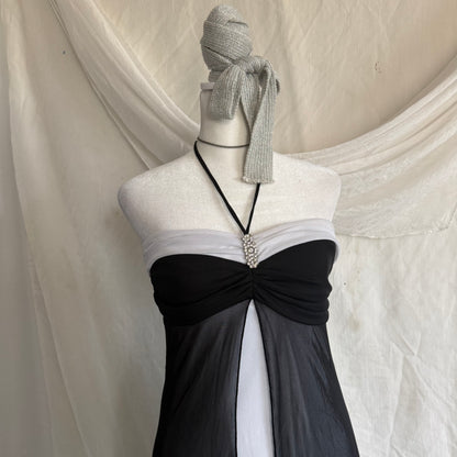 2000s Taboo prom halter dress