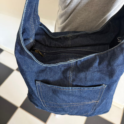 Jean shoulder tote bag