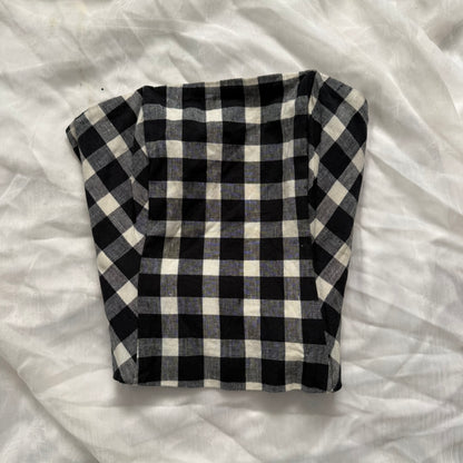 Checkered tube top