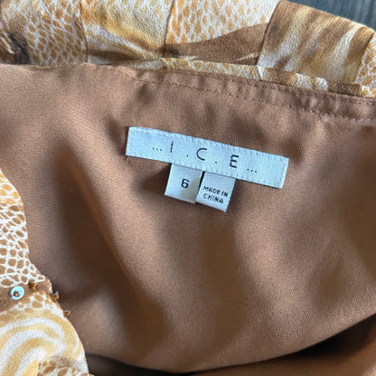 Chloe’s brown flowy skirt