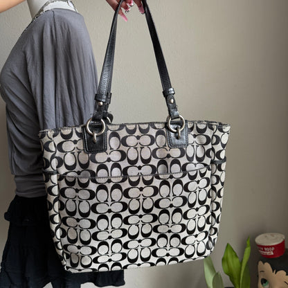 2000s coach signature canvas bag