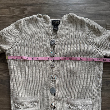 Knitted cottage cardigan