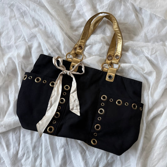 Studded shoulder bag