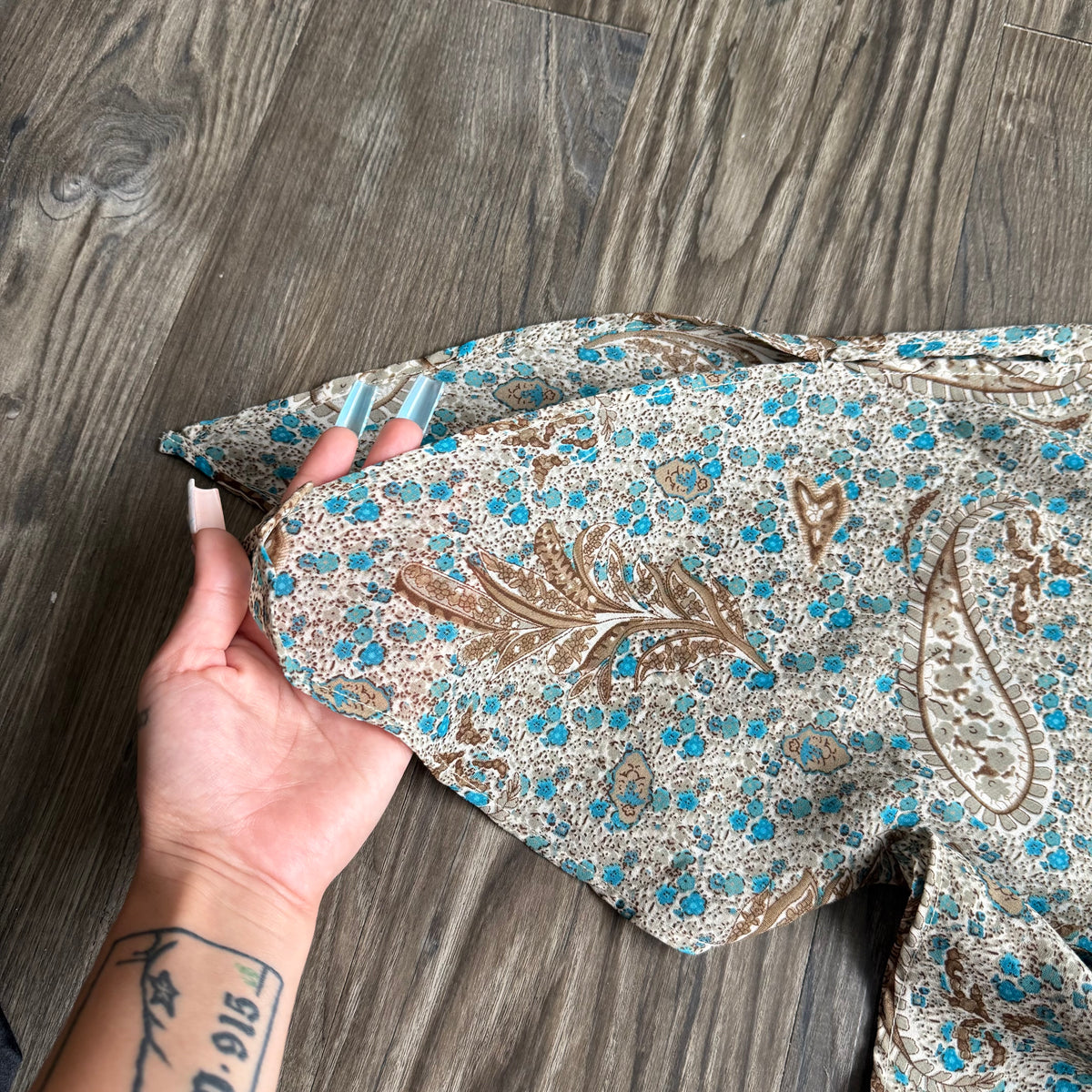 Forever paisley flared top