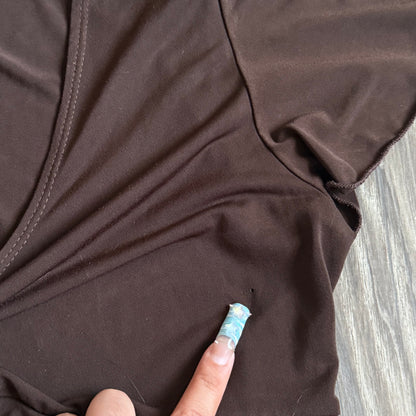 Y2K Susan’s brown basic top