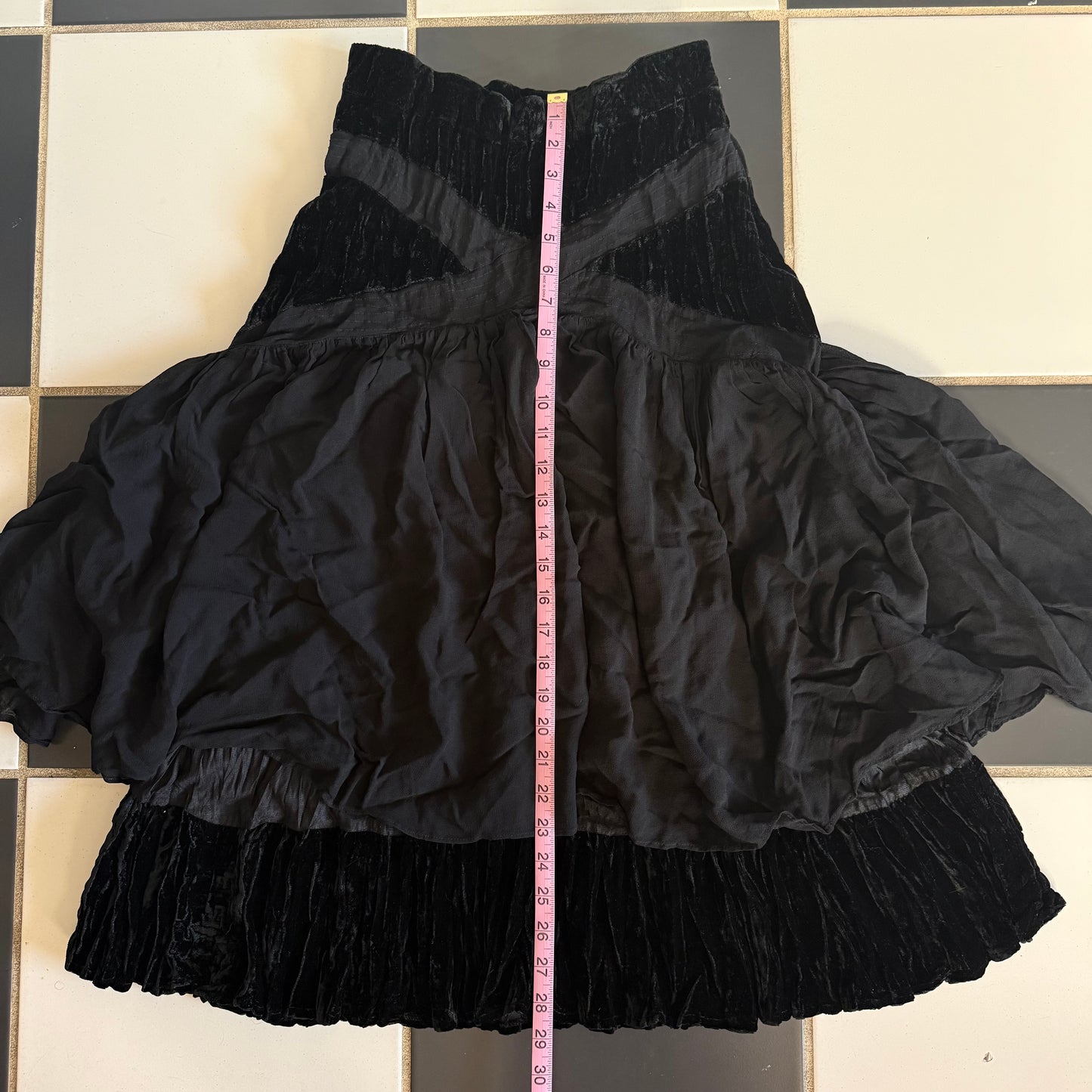 Whimsigoth black velvet maxi