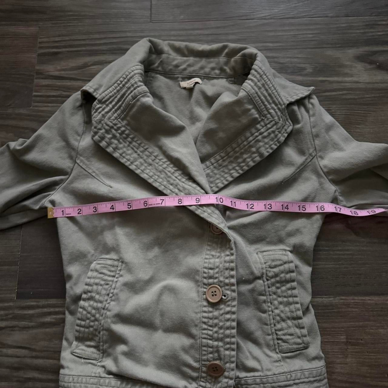 Matcha green button jacket