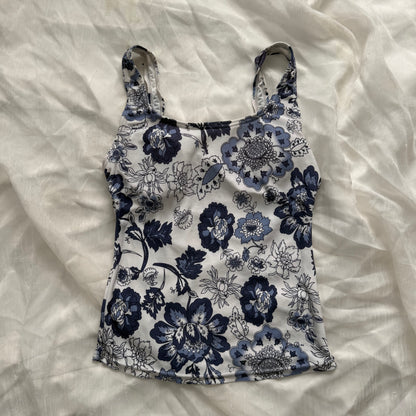soft white flower tank