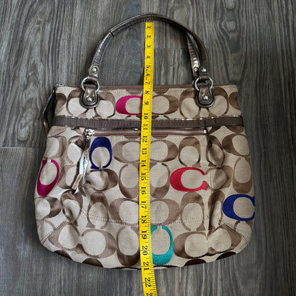 Coach Poppy signature canvas tote