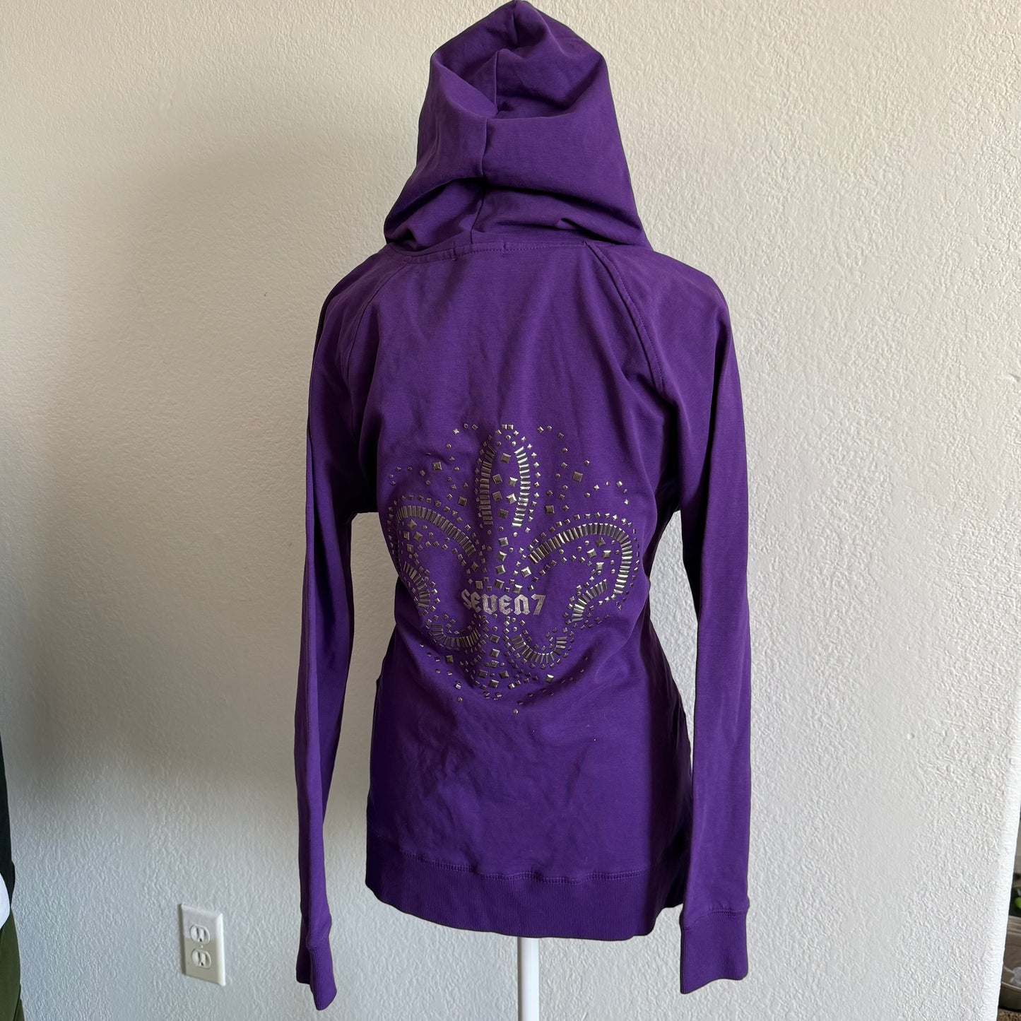 Studded y2k zip up hoodie