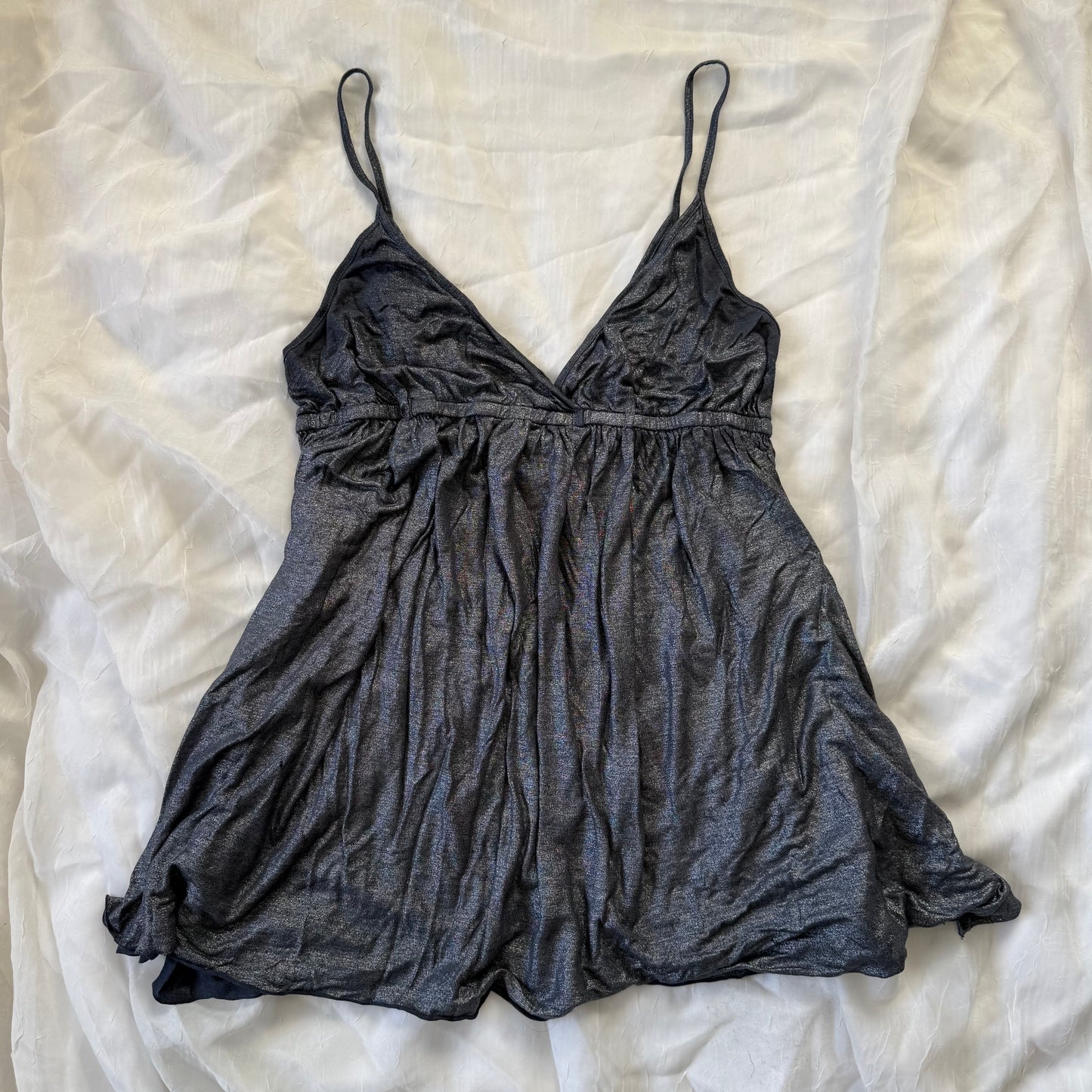 Velvet metallic cami top