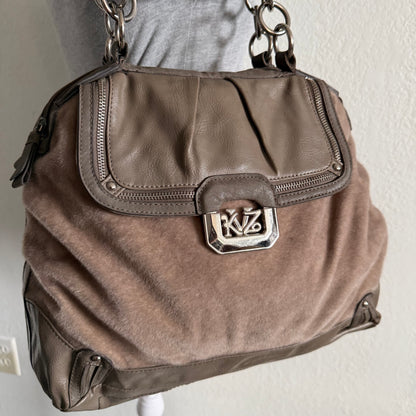 Kathy faux fur shoulder bag