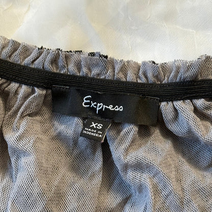 Express leopard sequin top
