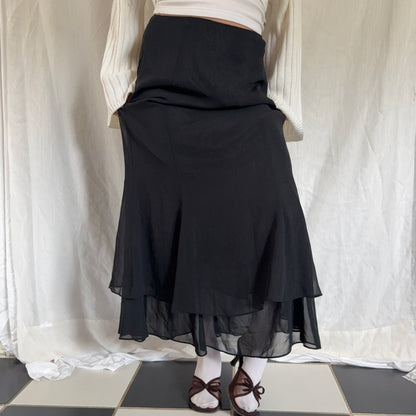 Evening black maxi