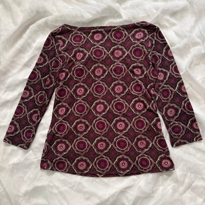 soft boho flower sleeve top